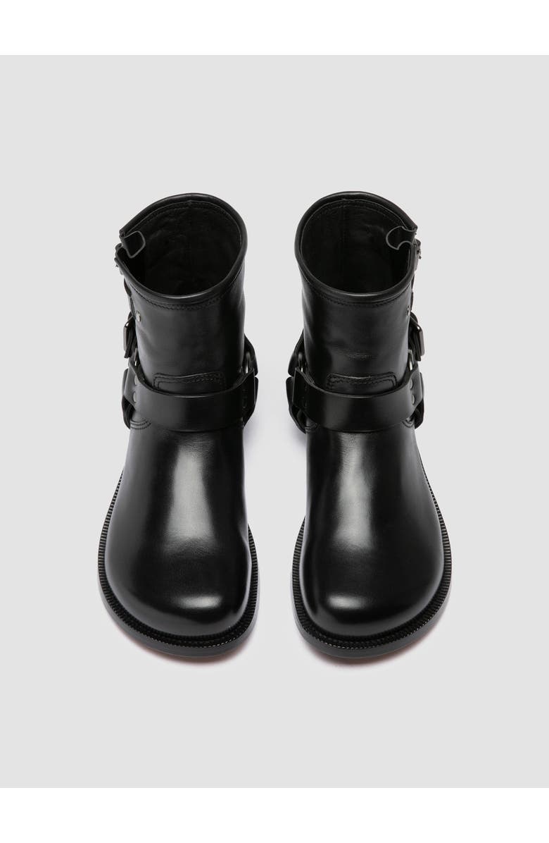 Officine Creative Emerald 016 Leather Harness Boots, Alternate, color, Black