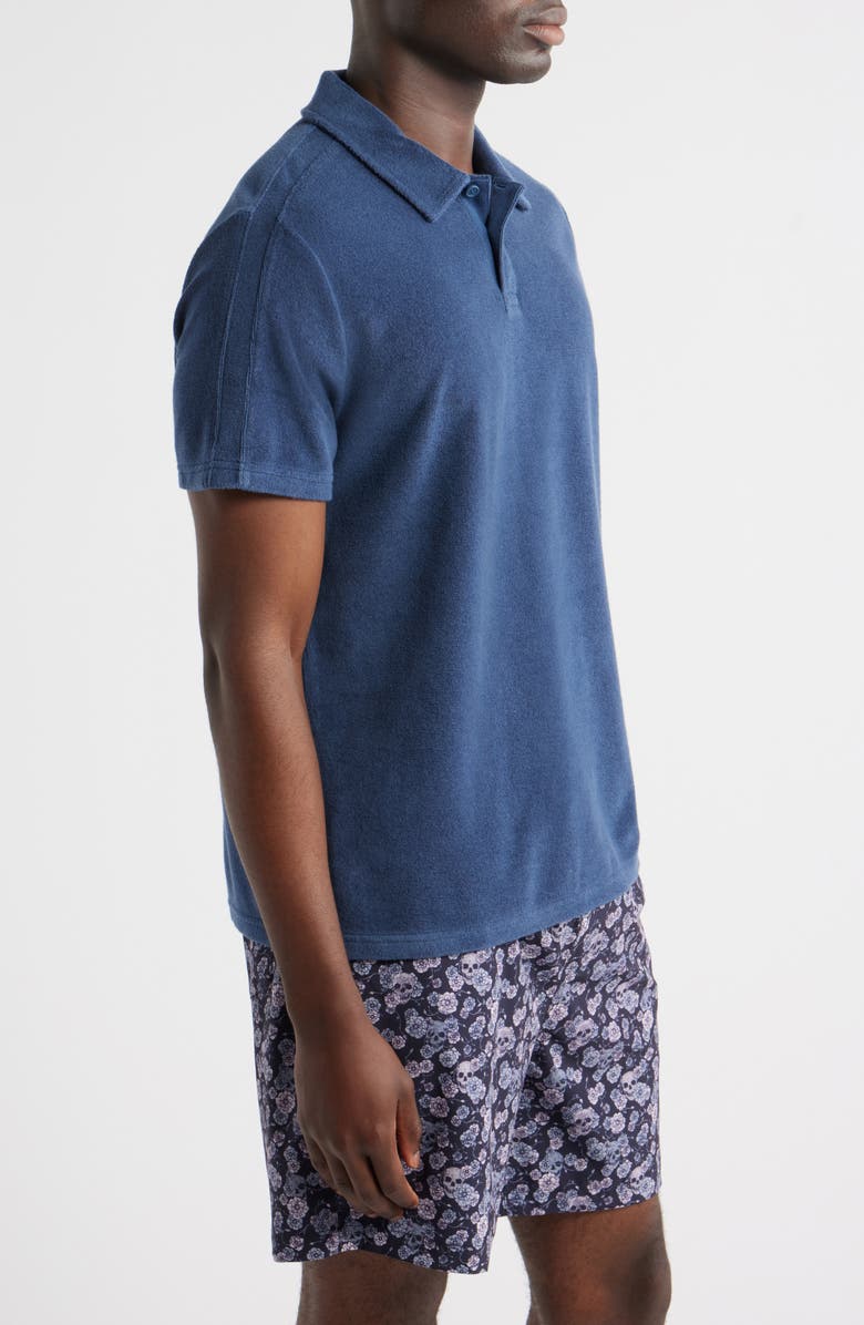 Fair Harbor The Ravello Terry Cloth Polo, Alternate, color, Navy