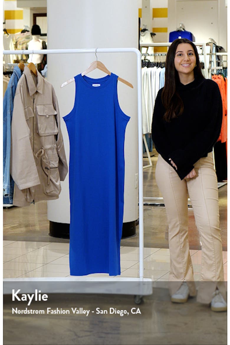 Stretch Cotton Ribbed Tank Dress video