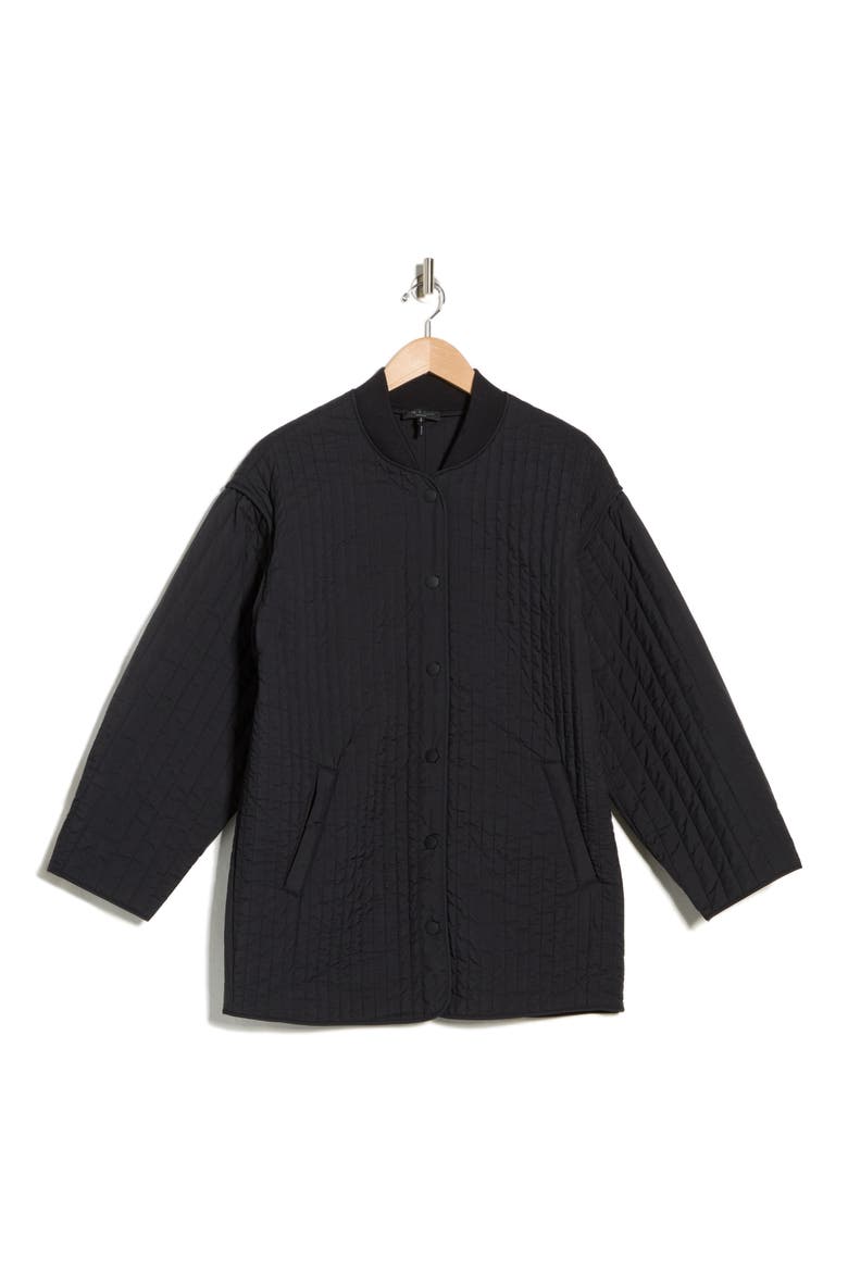 Bobbi Quilted Jacket, Alternate, color, BLACK