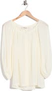 DVF Eden Silk Long Sleeve Top