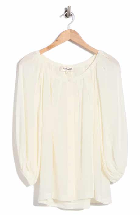 DVF Eden Silk Long Sleeve Top