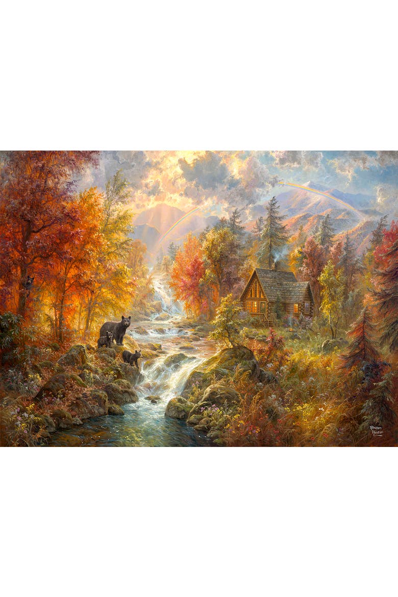 Autumn at Rainbow Falls 1000 piece Jigsaw Puzzle for Adults, Alternate, color, Multicolor