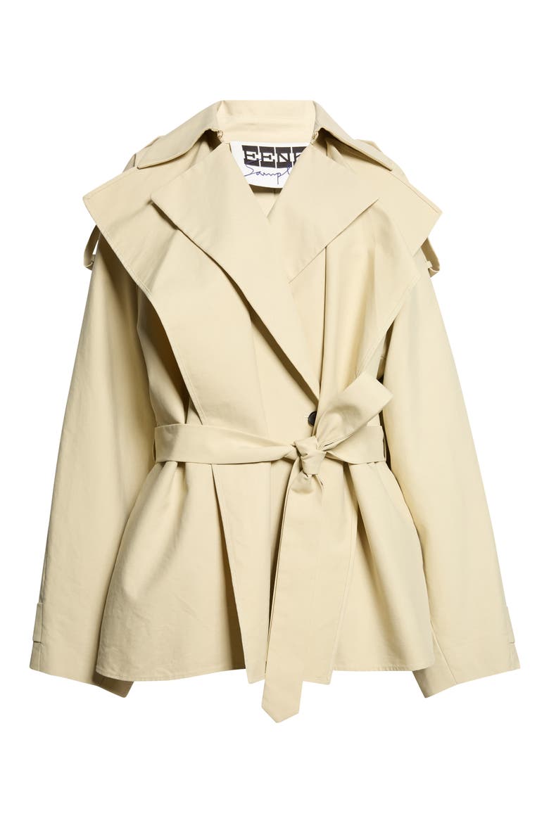Layered Collar Drape Jacket, Alternate, color, BEIGE