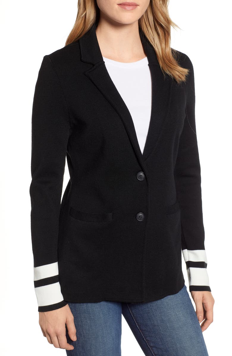 1901 Stretch Wool Blend Sweater Blazer, Alternate, color,