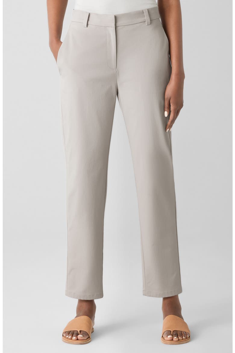 High Waist Ankle Tapered Pants, Main, color, CHALK