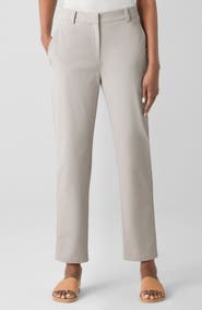 Eileen Fisher High Waist Ankle Tapered Pants