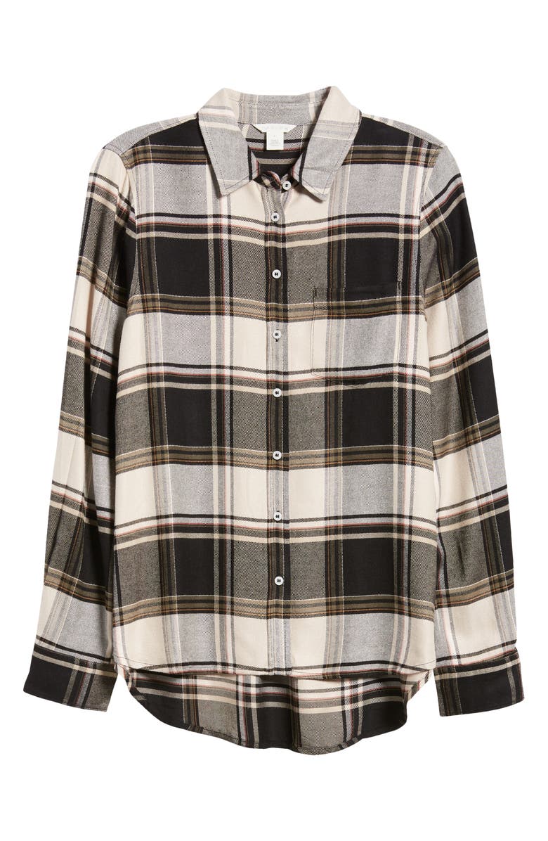 Caslon<sup>®</sup> Plaid Flannel Button-Up Shirt, Alternate, color,