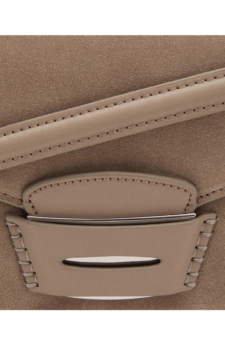 MANGO Suede Shoulder Bag, Alternate, color, Medium Brown