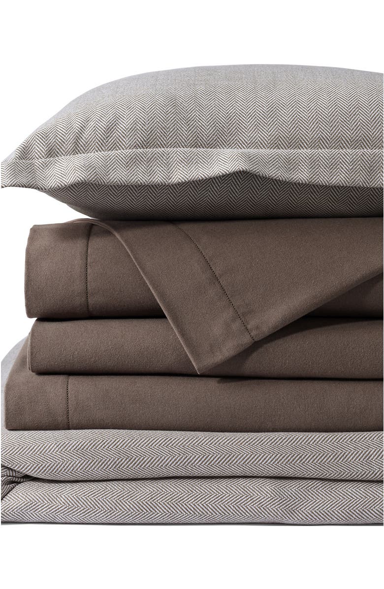 Lands' End Luxe Flannel Printed Duvet Cover, Main, color, 