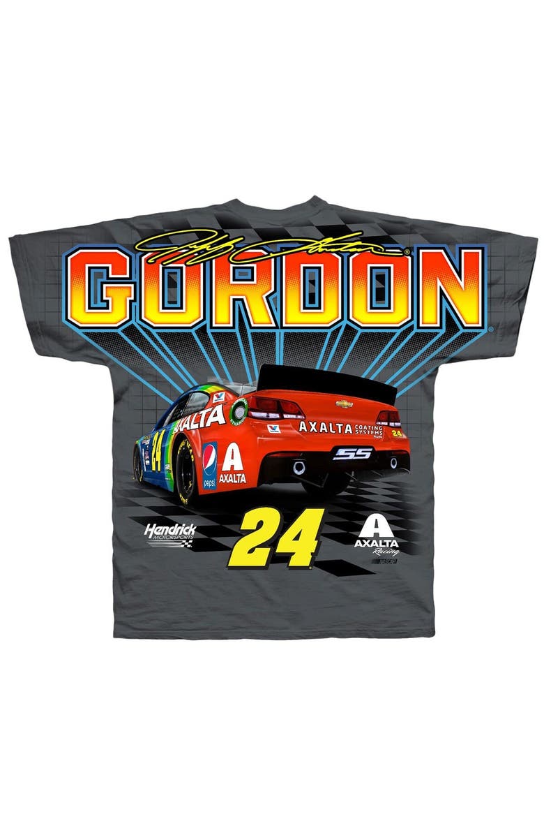 HENDRICK MOTORSPORTS TEAM COLLECTION Men's Hendrick Motorsports Team Collection Charcoal Jeff Gordon Four-Time Champion Axalta Legend T-Shirt, Alternate, color, Charcoal