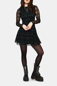 Disturbia Vesica Flocked Mini Dress