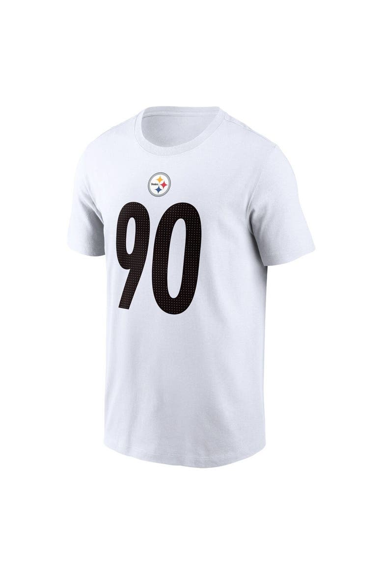 Men's Nike T.J. Watt  White Pittsburgh Steelers  Player Name & Number T-Shirt, Alternate, color, White