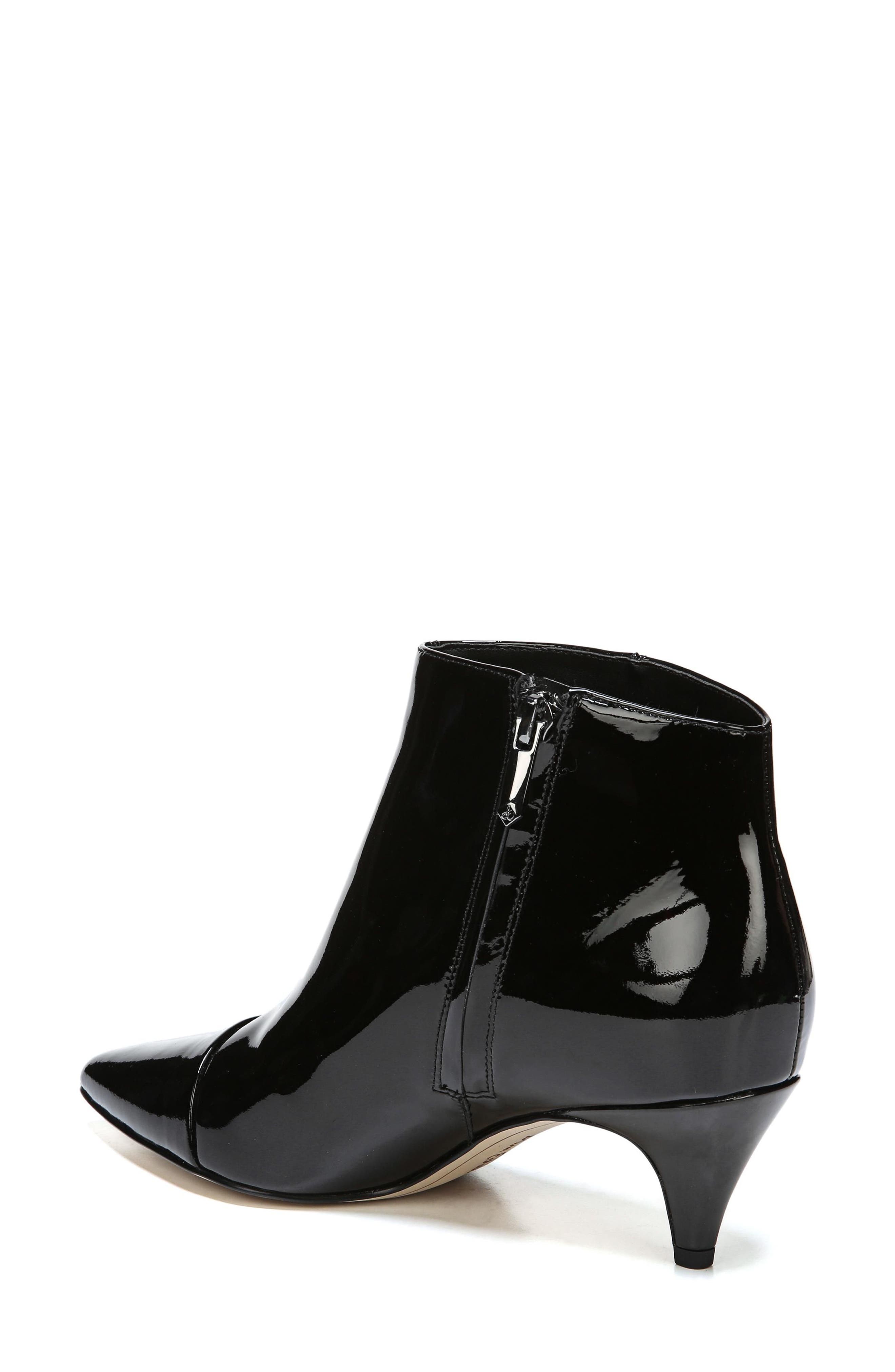 Kinzey Pointy Toe Bootie, Alternate, color, BLACK PATENT LEATHER