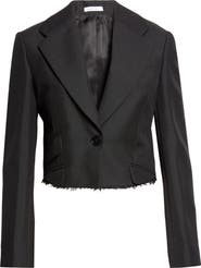 McQueen Pagoda Wool & Mohair Crop Jacket