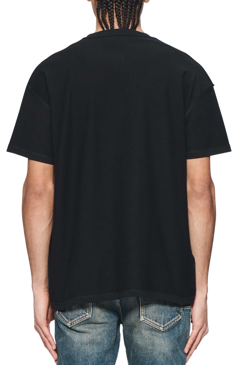 PURPLE BRAND Textured Inside Out Cotton Graphic T-Shirt, Alternate, color, 