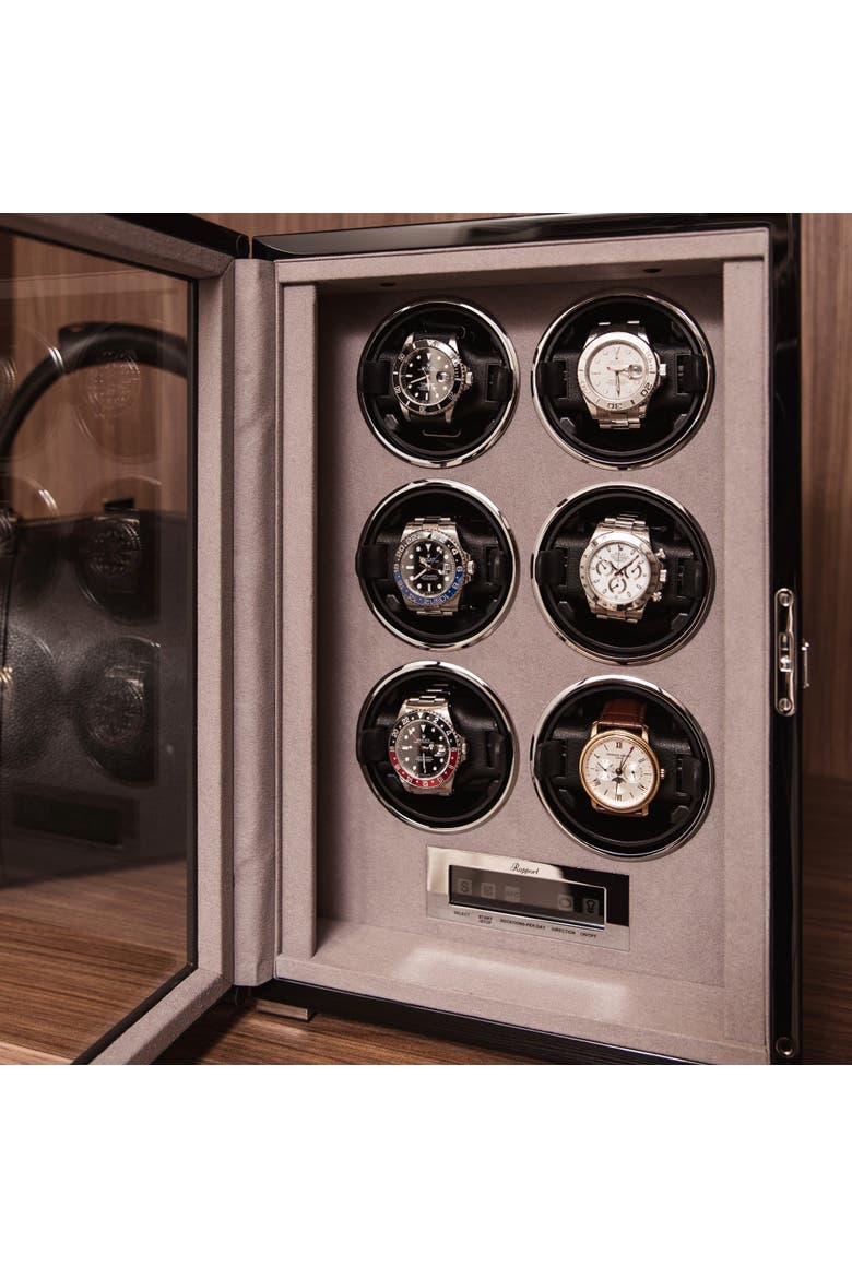 FORMULA SIX WATCH WINDER, Alternate, color, Black