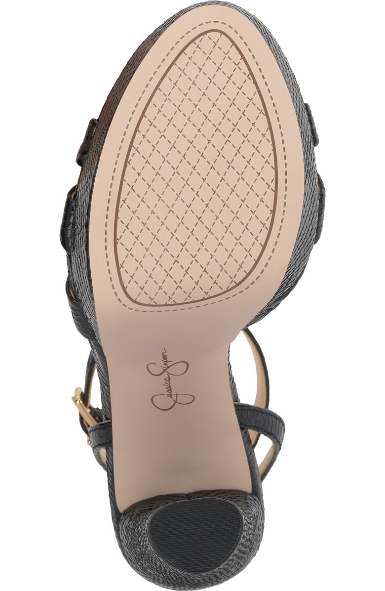 Jessica Simpson Ilaria Ankle Strap Platform Sandal, Alternate, color, Black