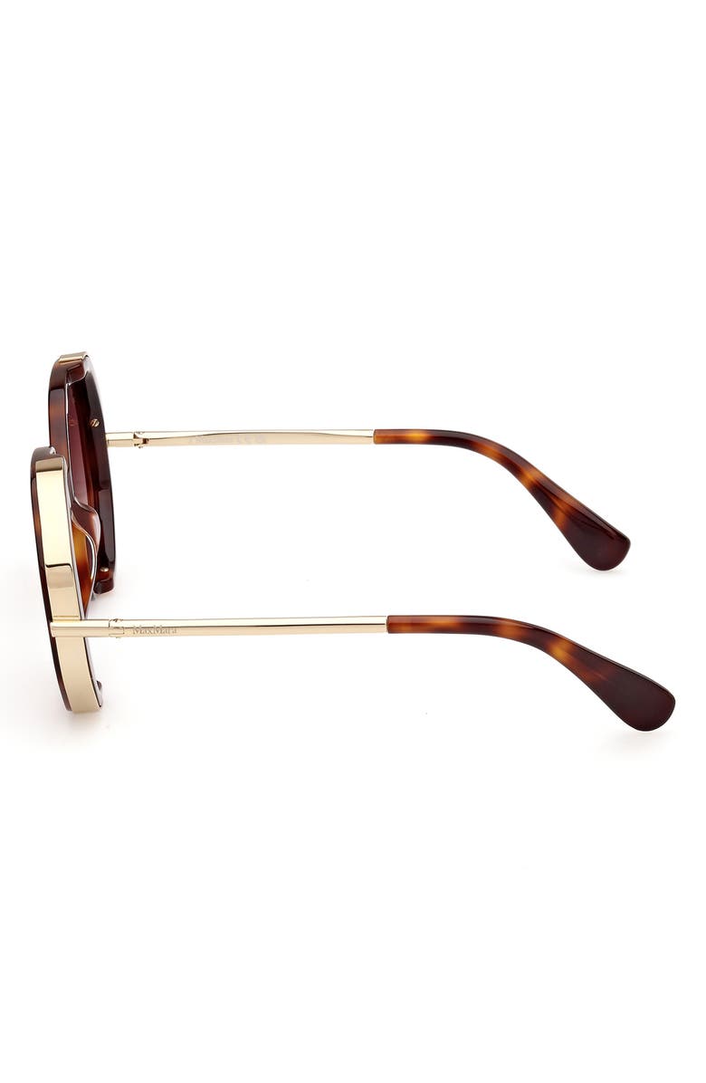 Max Mara 55mm Geometric Sunglasses, Alternate, color, 