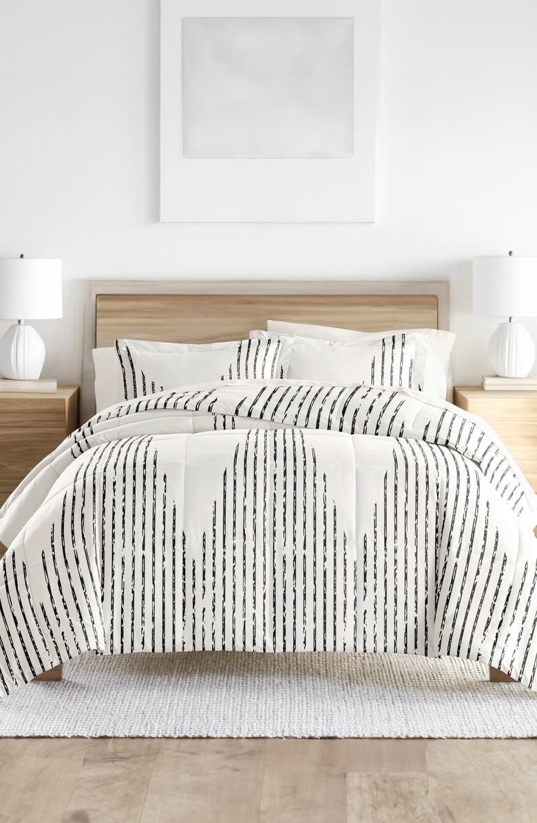 HOMESPUN 7-Piece Assorted Comforter Set, Alternate, color, Diamond Stripe Gray