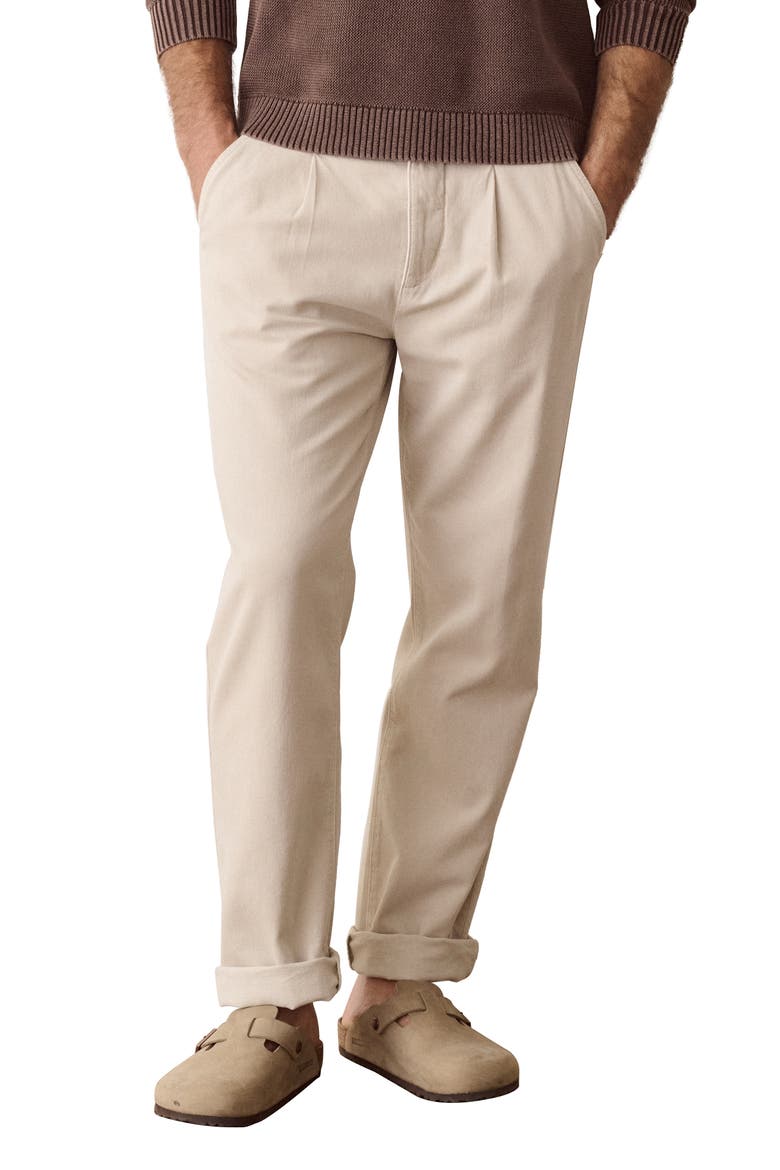 Rowan Pleated Trousers, Main, color, STONE