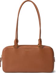 Veronica Beard Boxy Leather Shoulder Bag