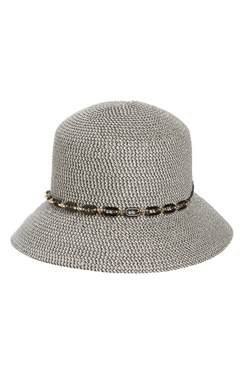 Nine West Chain Trim Hat, Main, color,