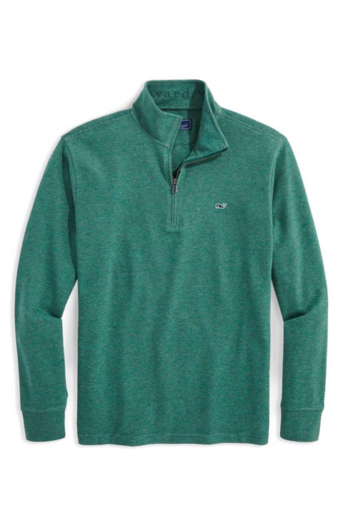 Saltwater Stripe Quarter Zip Pullover