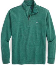 vineyard vines Saltwater Stripe Quarter Zip Pullover