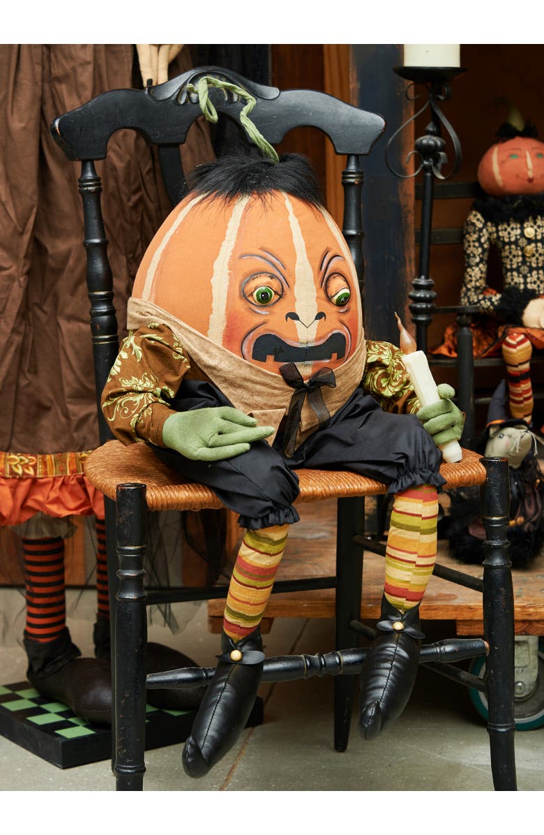 Gallerie II Obadiah Pumpkin Joe Spencer Gathered Traditions Halloween Art Doll Figure, Alternate, color, Black