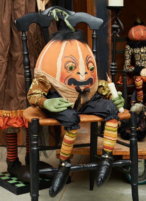 Gallerie Ii Obadiah Pumpkin Joe Spencer Gathered Traditions Halloween Art Doll Figure In Black