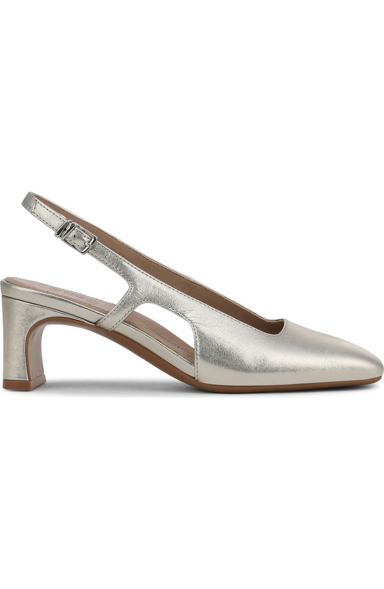 Naturalizer Carmen Slingback Pump, Alternate, color, Silver Sand