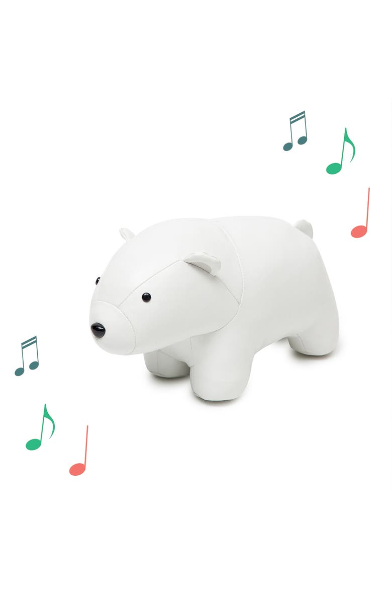 Musical Animals - Polar Bear, Plush Baby Music Box, Nursery Toy & Decor, Main, color, White