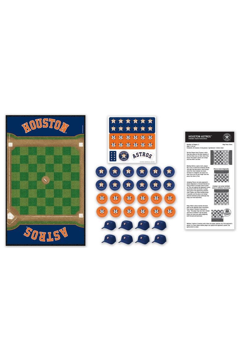 Houston Astros Checkers Board Game, Alternate, color, Multicolor