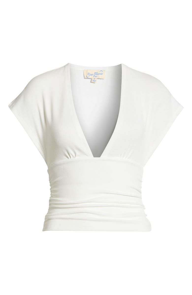 PacSun Harley Deep V Cinched Top, Main, color, White