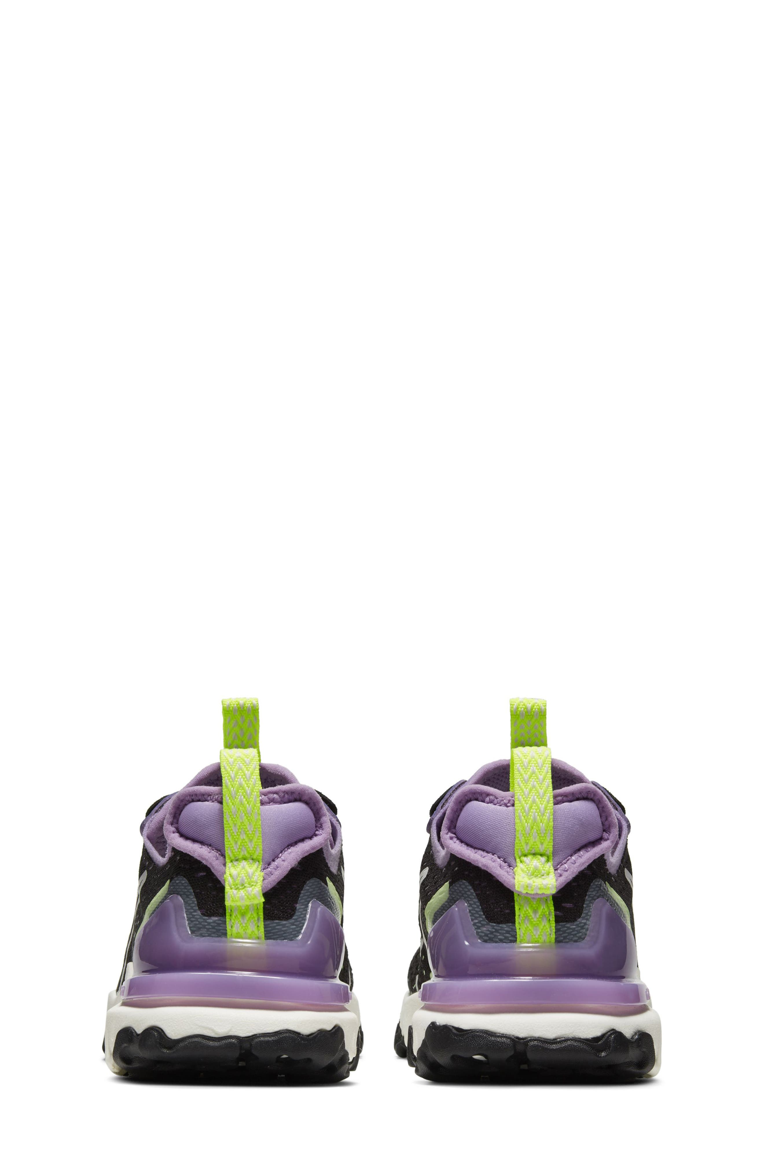 React Vision Sneaker, Alternate, color, BLACK/ GREY/ PURPLE/ SAIL