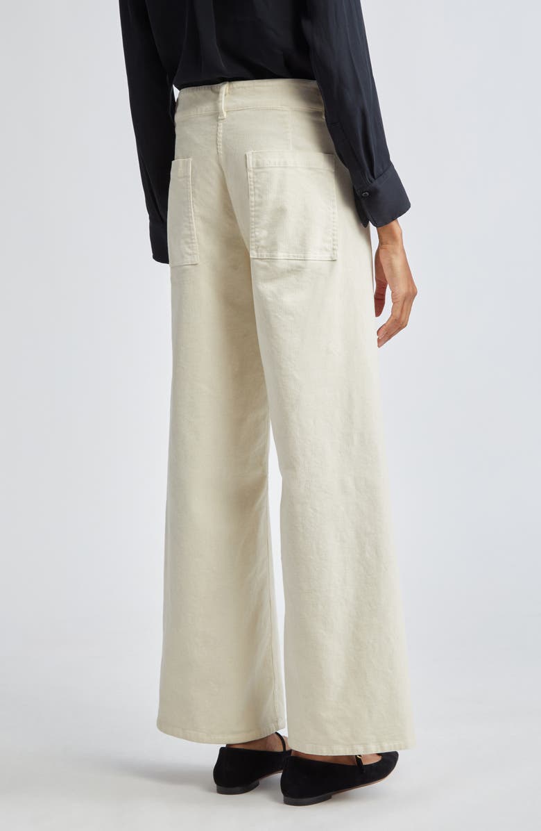 Nili Lotan Megan Wide Leg Pants, Alternate, color, Stone
