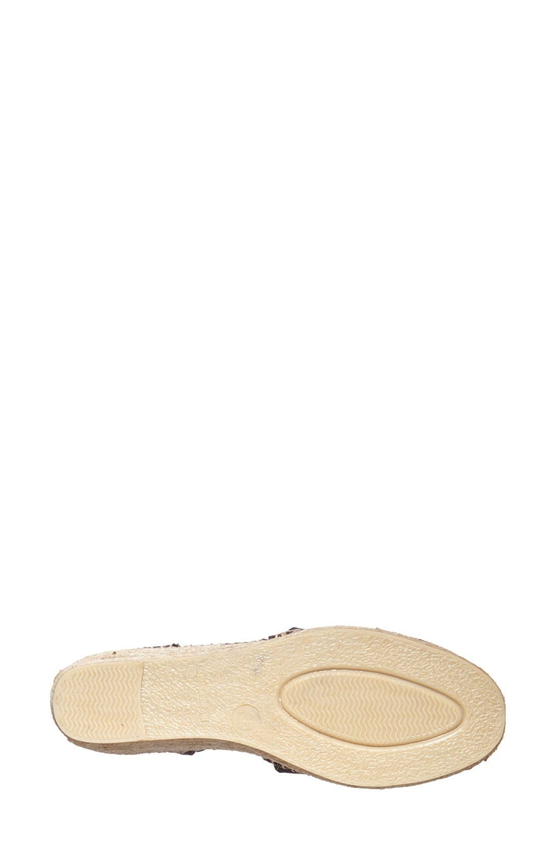'Ter' Slingback Espadrille Sandal, Alternate, color, BLACK