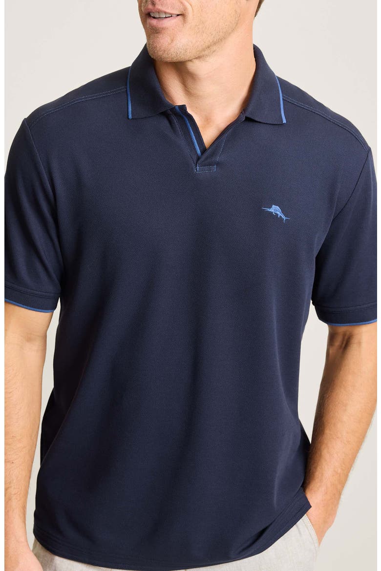 Emfielder Johnny Collar IslandZone® Polo, Main, color, BLUE NOTE