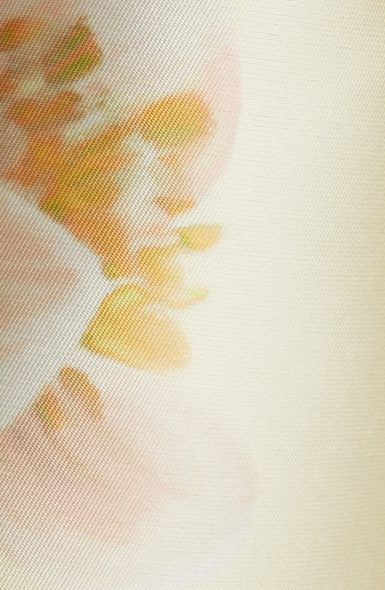 Julia Jordan Floral Mikado Fit & Flare Gown, Alternate, color, Yellow Multi