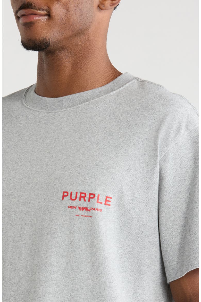 Heavyweight Cotton Jersey Logo Graphic T-Shirt, Alternate, color, HEATHER