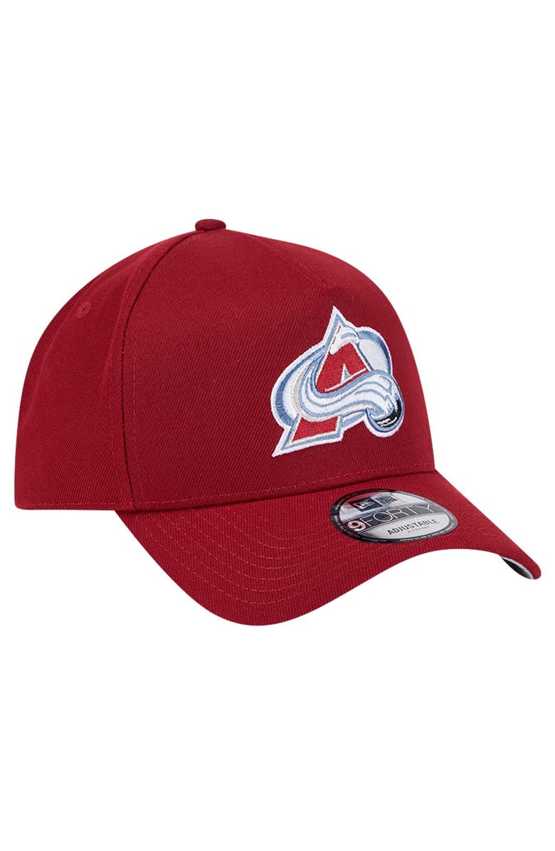 New Era Men's New Era Burgundy Colorado Avalanche Core A-Frame 9FORTY Adjustable Hat, Alternate, color, Burgundy