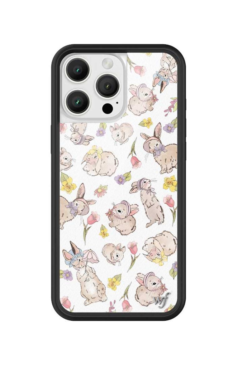 Bunnies in Bonnets iPhone Case, Alternate, color, White