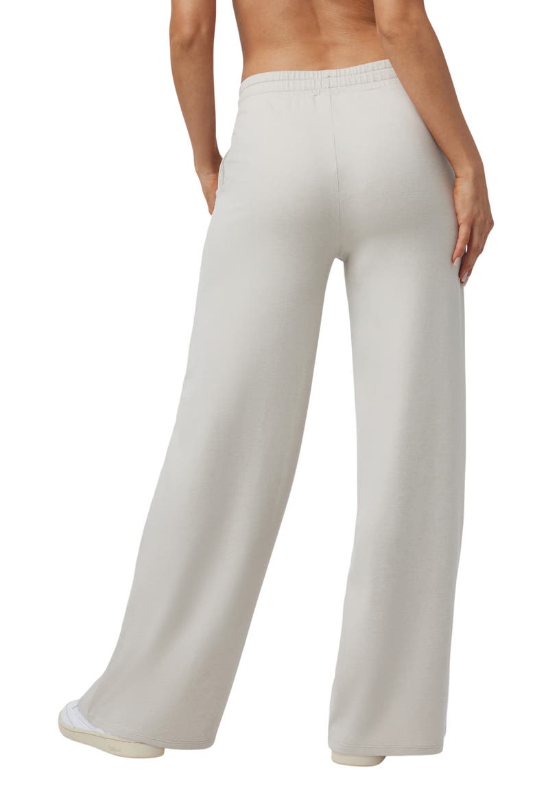 Halo Essential Wide Leg Sweatpants, Alternate, color, ECRU HEATHER