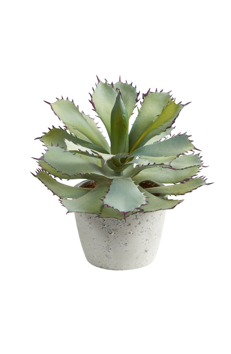 NEARLY NATURAL 11-in Succulent Artificial Plant, Main, color, Green
