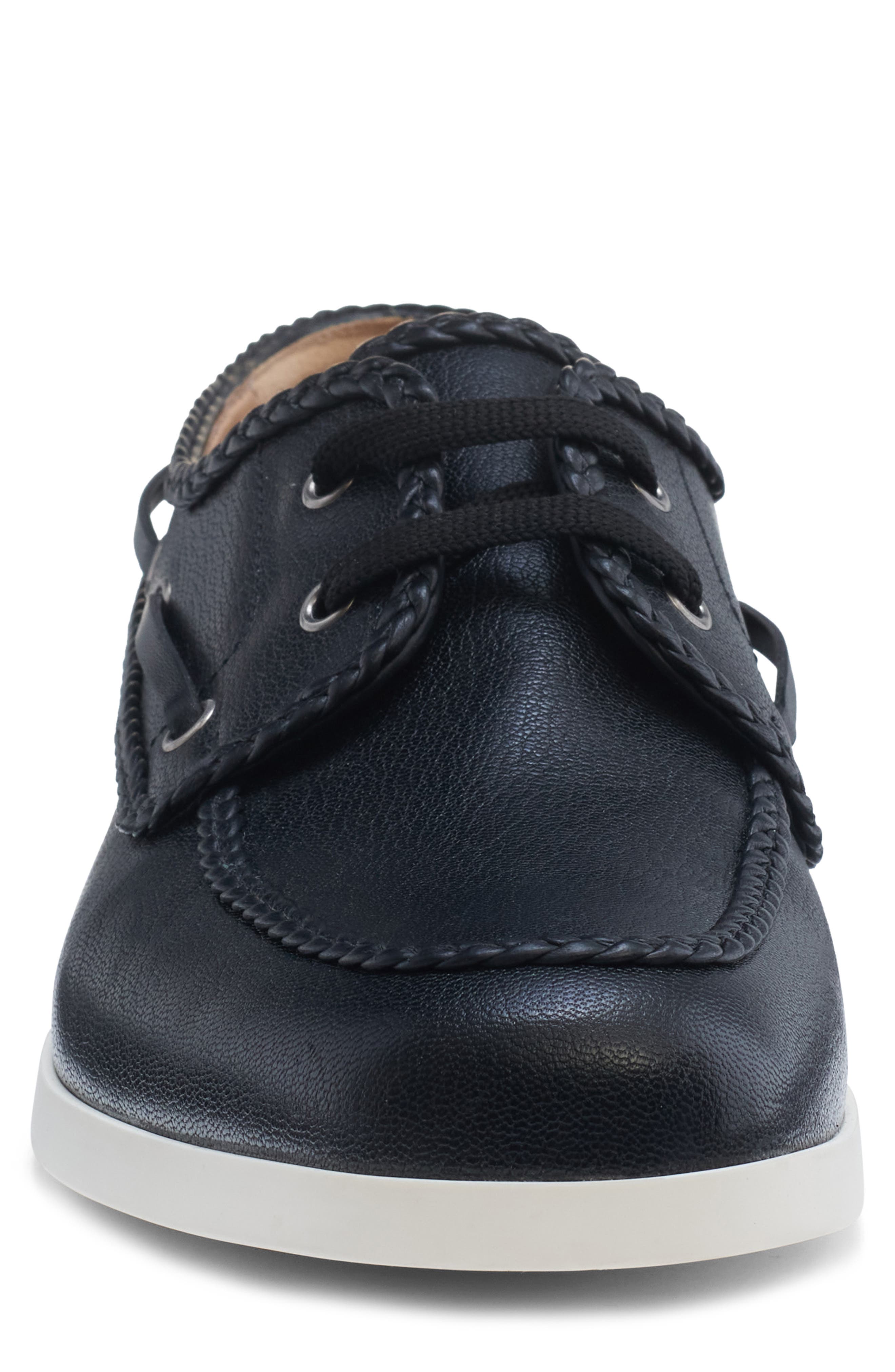 Valentino Garavani VLOGO Signature Boat Shoe, Alternate, color, Nero