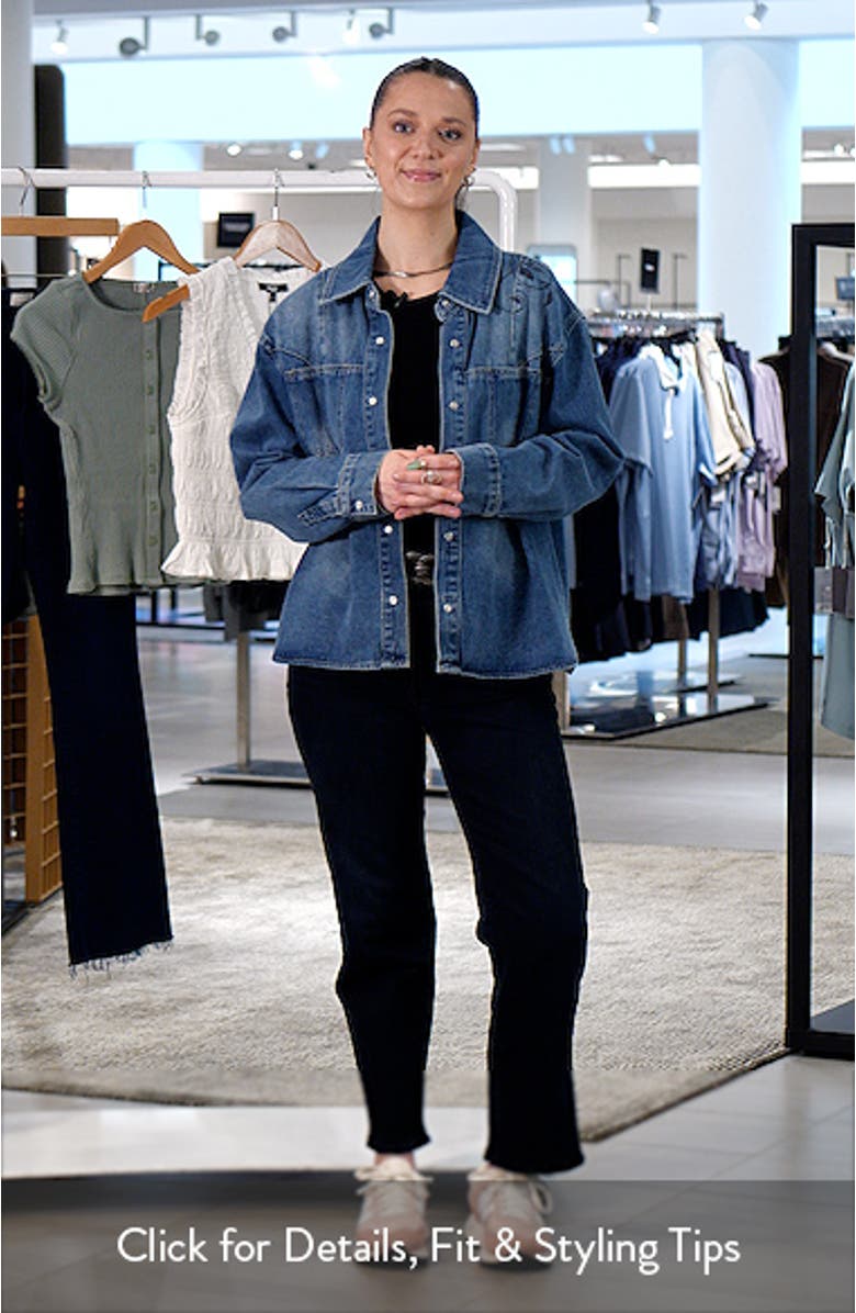 Oceana Embroidered Denim Jacket, sales video thumbnail