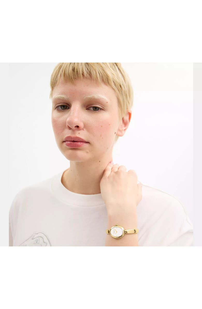 COACH Sammy Bracelet Watch, 22.5mm, Alternate, color, White