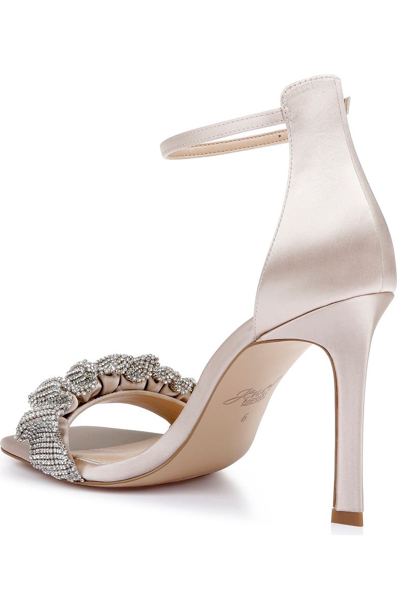 Jewel Badgley Mischka Ridley Ankle Strap Sandal, Alternate, color, Champagne