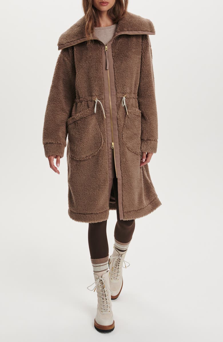 Varley Logan Faux Shearling Coat, Main, color,